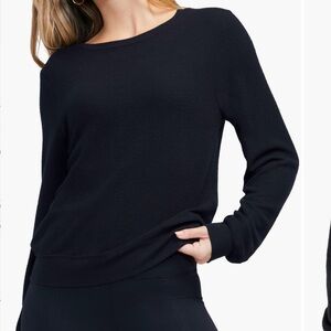 Wildfox 'Baggy Beach Jumper' Crewneck Pullover JET BLACK, Size Small